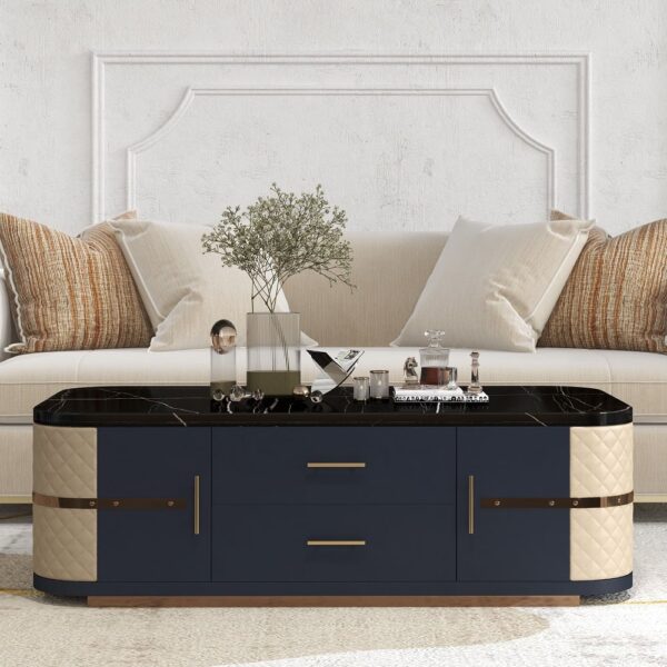 "Wooden Storage Cabinet with Marble Top and Stainless Steel Base" "Luxury Wooden Storage Cabinet with Marble and Stainless Accents"