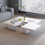"Square Shape Wooden Storage Cabinet with Marble Top and Stainless Steel Base" "Luxury Wooden Storage Cabinet with Marble and Stainless Accents"